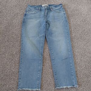 Garage straight jeans.
